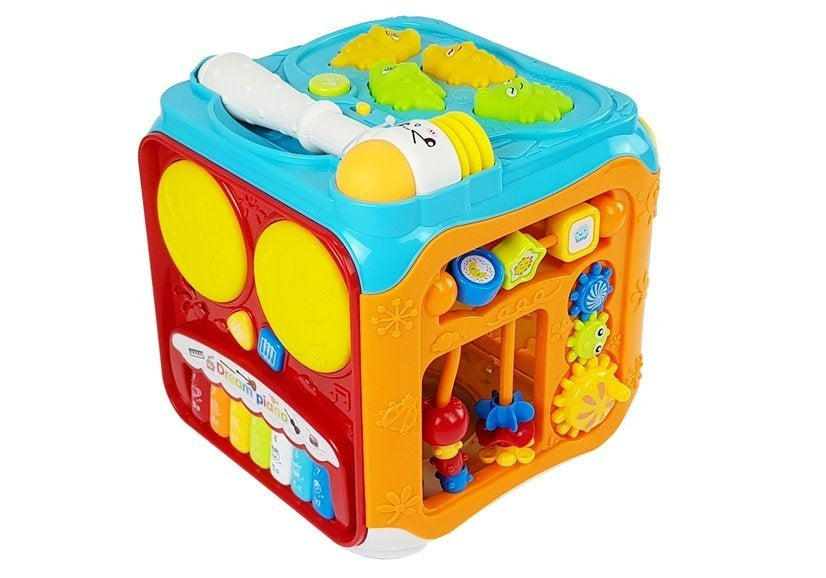 Cubo educativo sorter bebé som luz