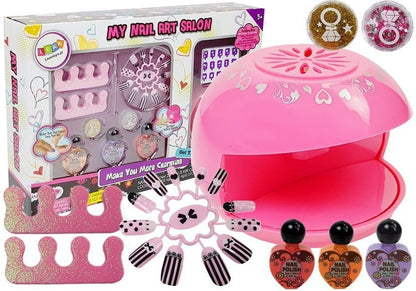 Kit criação secador unhas glitter