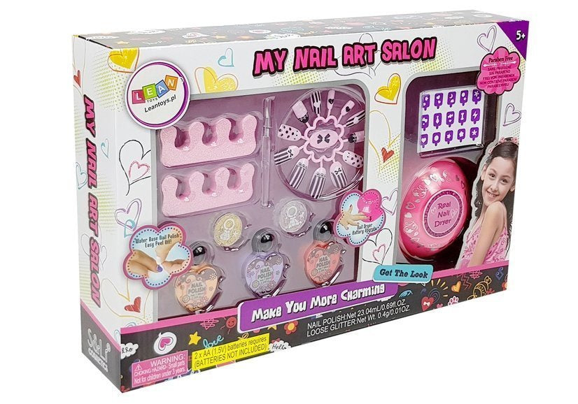 Kit criação secador unhas glitter