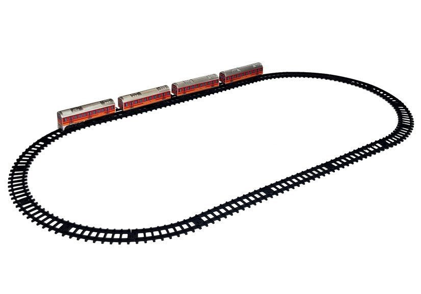 Pista comboio com pilhas 33 peças
