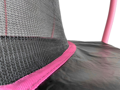 Trampolim LEAN Sport Max 12ft Rosa 366 cm com Rede de Segurança