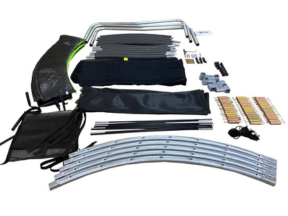 Trampolim LEAN Sport Max 12ft com Rede de Segurança Verde 366 cm