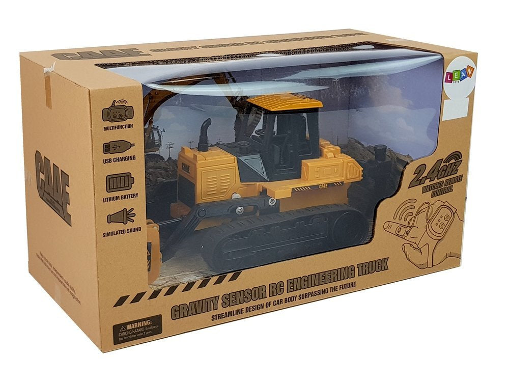 Bulldozer Caterpillar telecomandado por gesto 2.4G 1:28