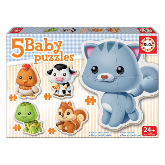 5 Baby Puzzles Animais