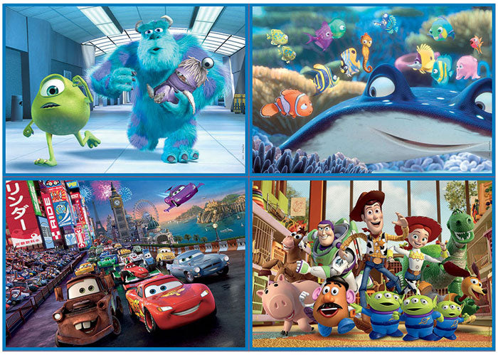 4x Puzzles Progressivos Disney Pixar