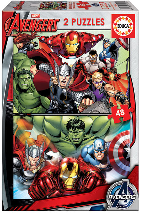 2x Puzzle 48 Avengers