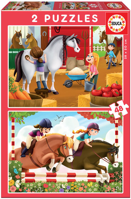 Puzzle Junior 2X48 Tratador Cavalos