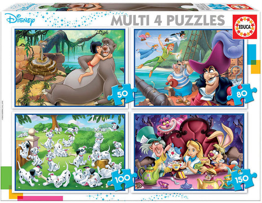 4x Puzzles Progressivos Disney Clássicos