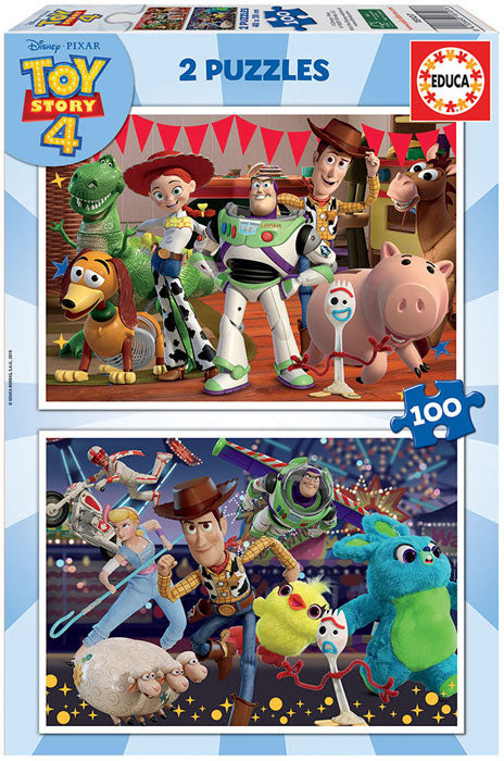 2x Puzzle 100 Toy Story 4
