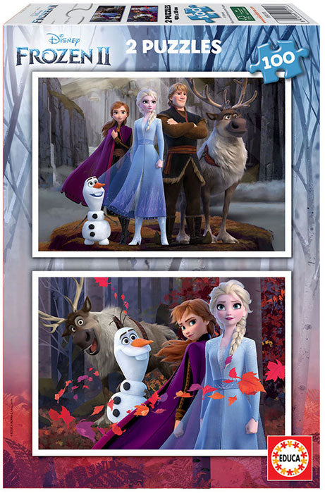 2x Puzzle 100 Frozen 2