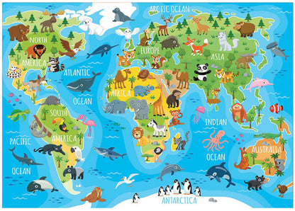 Educa 150 Mapa Mundo Animais