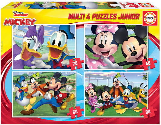 4x Puzzles Progressivos Mickey & Friends