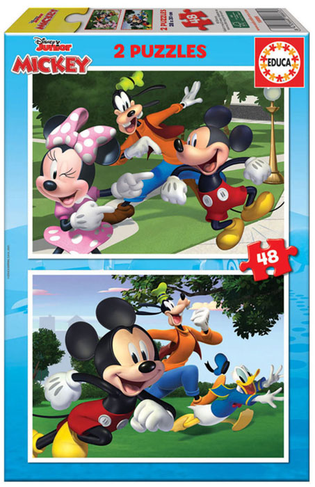 2x Puzzle 48 Mickey & Friends