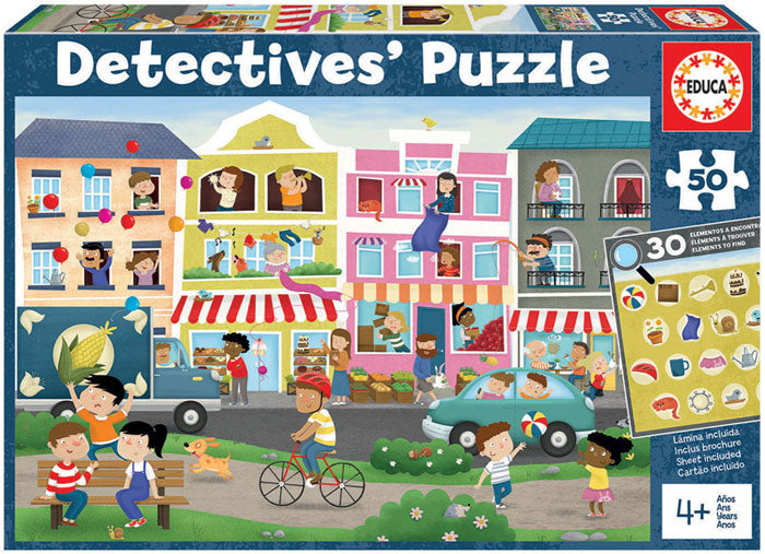 Detetive Puzzles 50 Peças Cidade