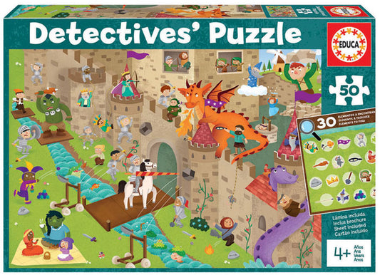 Detetive Puzzles 50 Peças Castelo