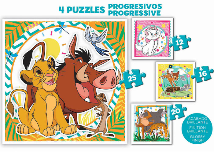 Educa Malinha Progressivos Disney Animais