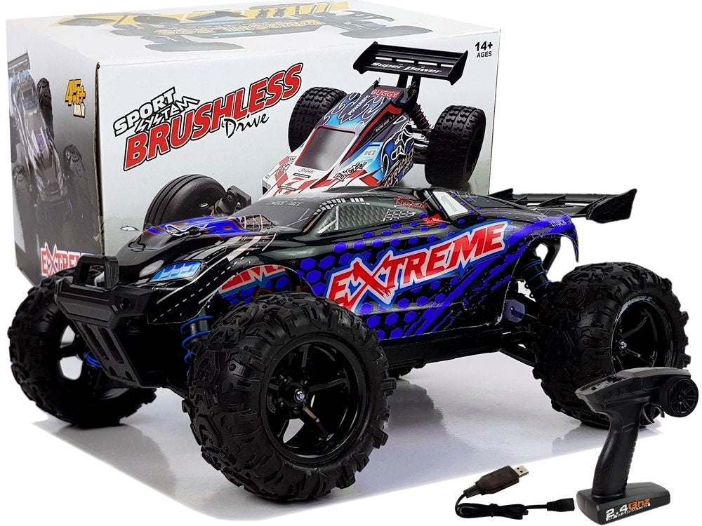 Carro de rally telecomandado ENOZE 9302E azul 1:18 45 km/h