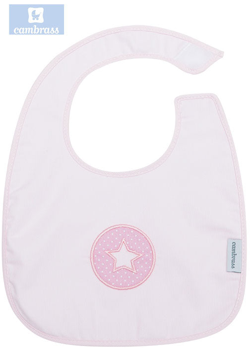 CAMBRASS - BABETE COM VELCRO REDONDO ROSA 20x26 CM