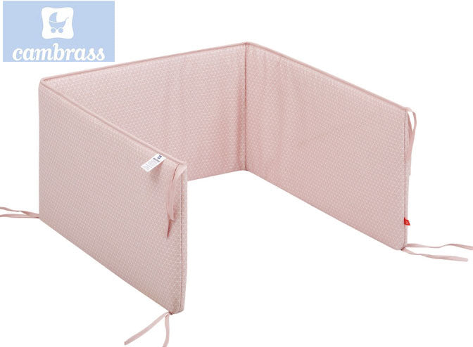 CAMBRASS - PROTETOR PARA CAMA DE GRADES 60 ( 60) 60x35 CM LUA ROSA