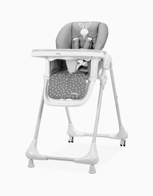 Cadeira da papa Asalvo Chef Baby Rabbit Grey