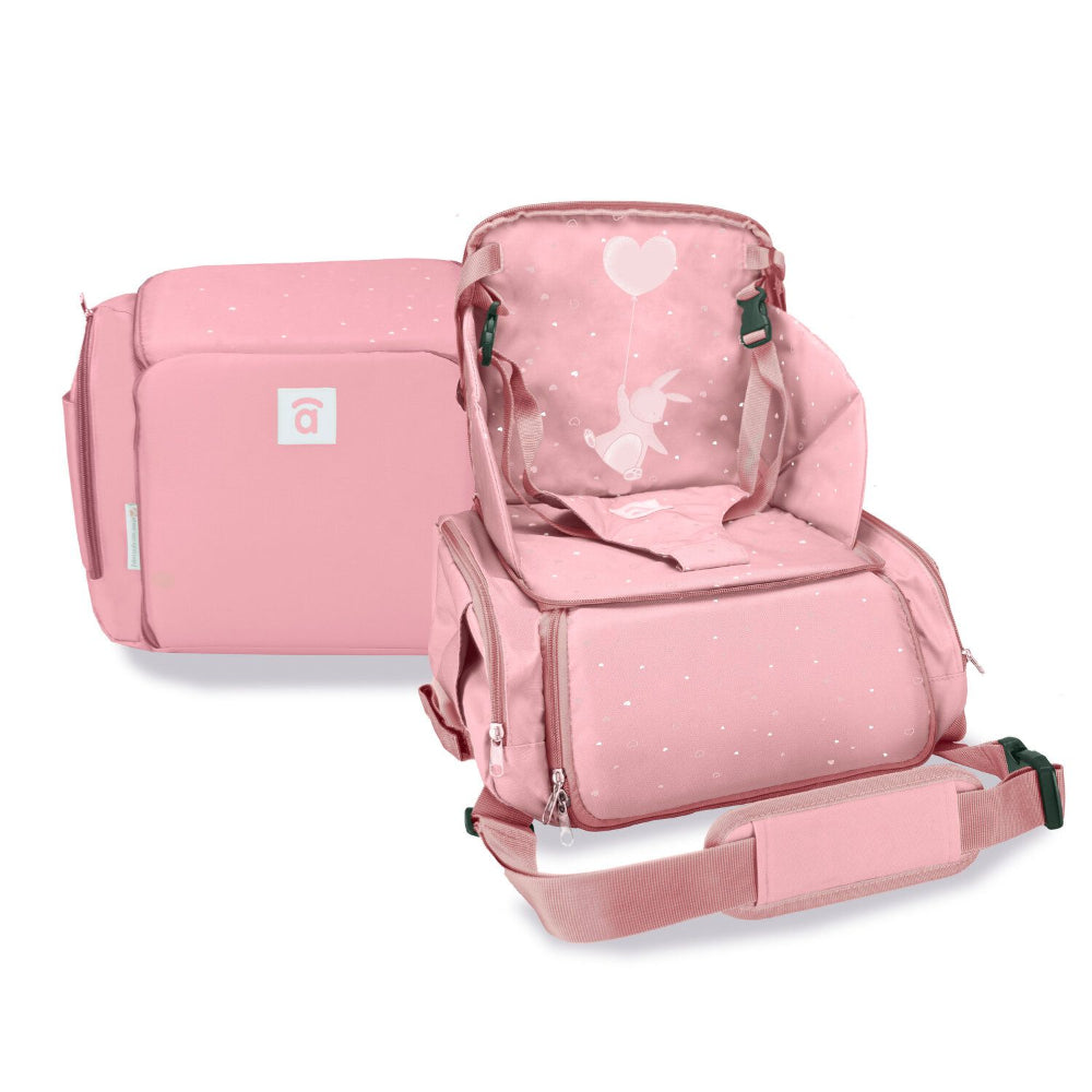 Cadeira da papa para viajar Go Anywhere Asalvo Sushi Pink