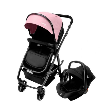 Carrinho de bebé 3 em 1 Asalvo Two + 2 Pink