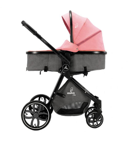 Carrinho de bebé 3 em 1 Asalvo Sidney 2 Pink