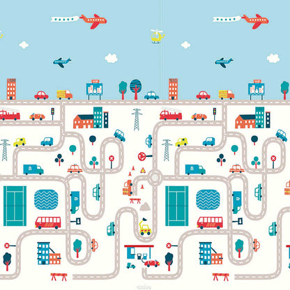 Tapete de brincar dobrável Asalvo 120 x 180 cm City-Forest