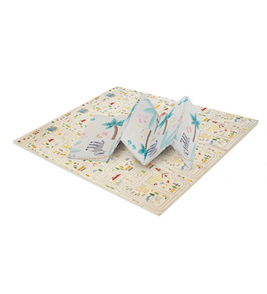 Tapete de brincar dobrável Asalvo 200 x 180 cm Animals-City