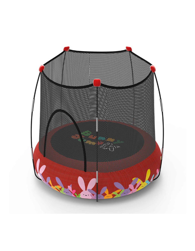 Trampolim 2 em 1 Kohala: parque infantil e trampolim - Red