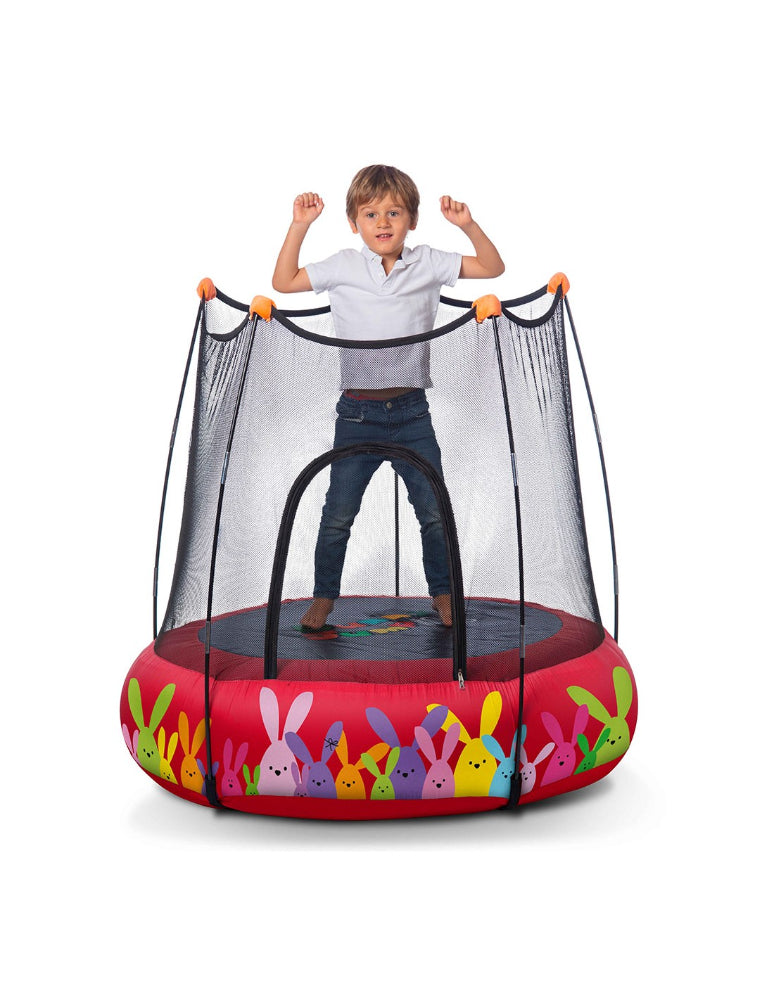 Trampolim 2 em 1 Kohala: parque infantil e trampolim - Red