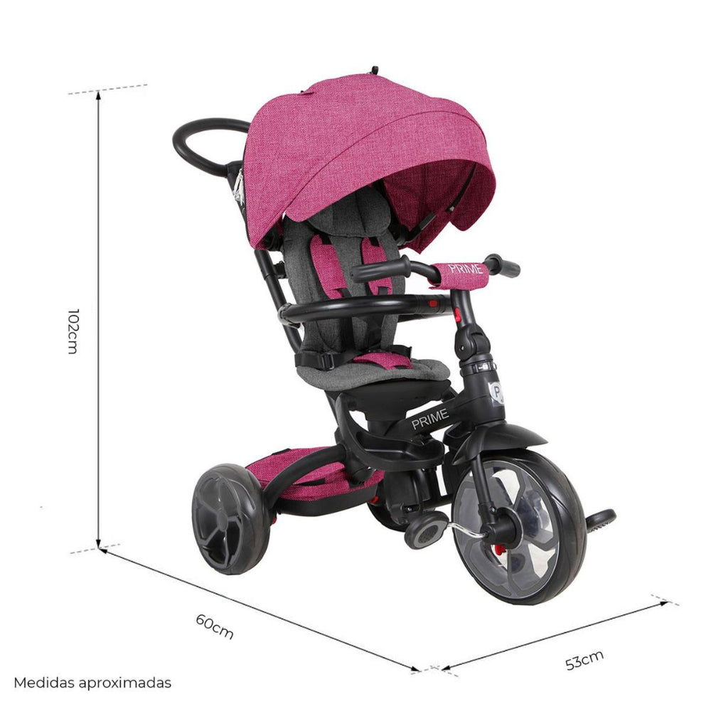 Triciclo evolutivo Qplay Prime Pink