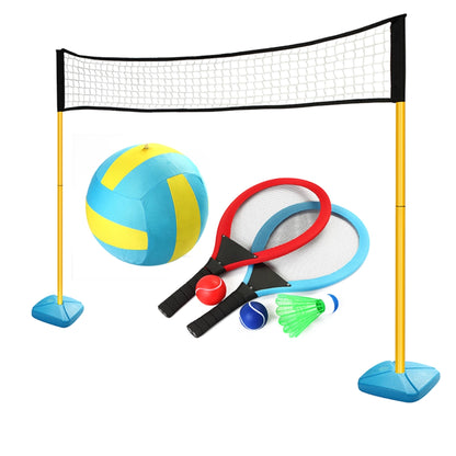 Conjunto Jumbo 3 em 1: Voleibol, Ténis e Badminton