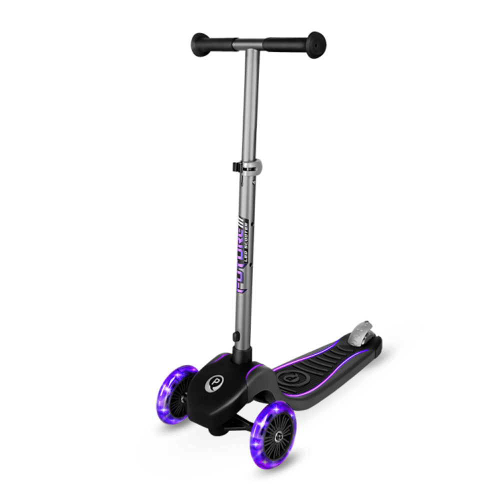 Scooter com luzes Qplay Eco Future Purple