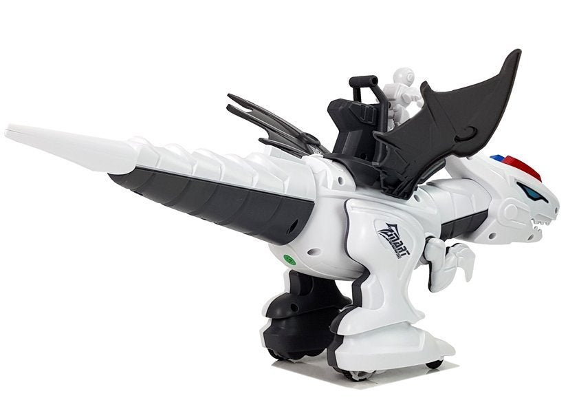 Robot dinossauro Tiranossauro K18 telecomandado programável branco