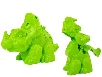 Plasticina dinossauros ovos molde 12 peças 4 cores