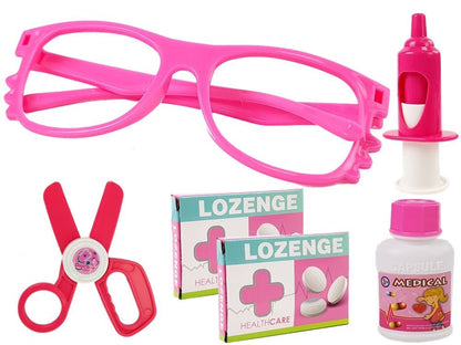 Conjunto médico dentista com suporte soro ferramentas