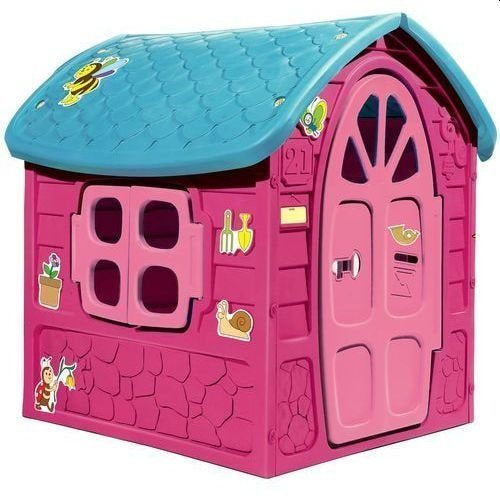 Casa jardim infantil grande rosa