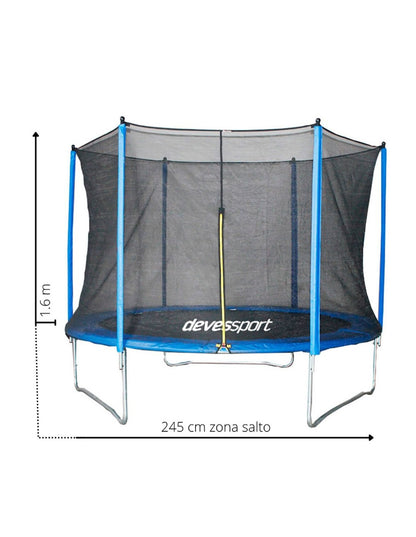 Trampolim 245 cm com rede