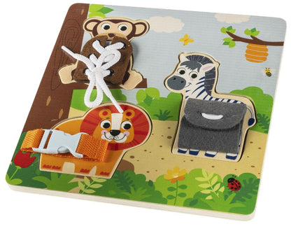 Puzzle montessori de madeira Zopa