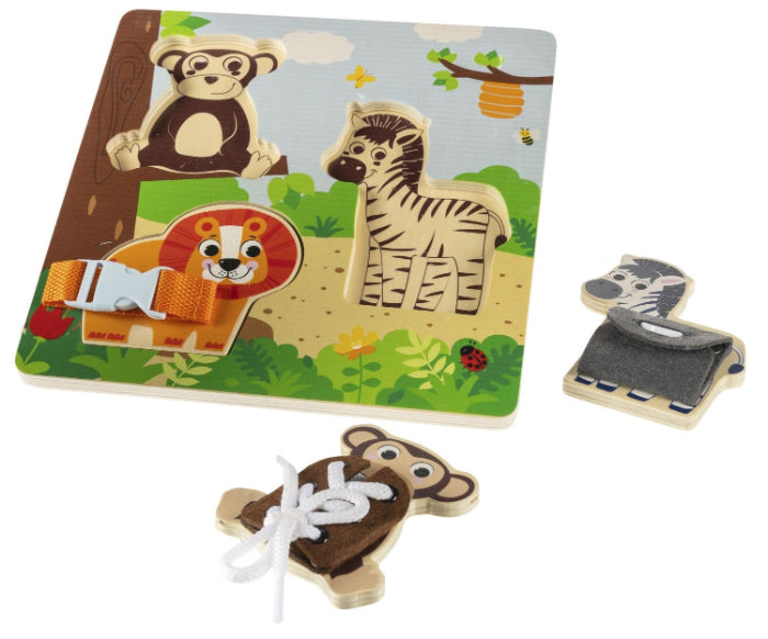 Puzzle montessori de madeira Zopa