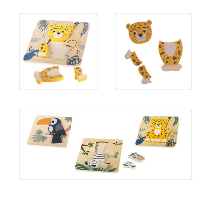 Puzzle de madeira Zopa Leopard