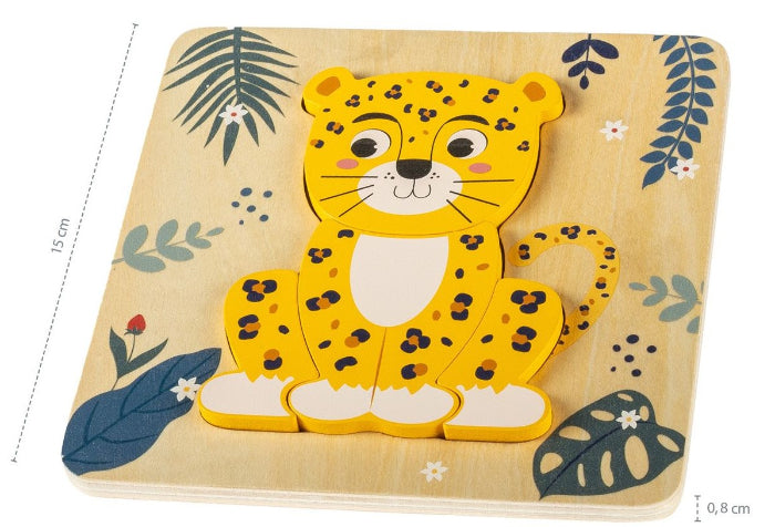 Puzzle de madeira Zopa Leopard