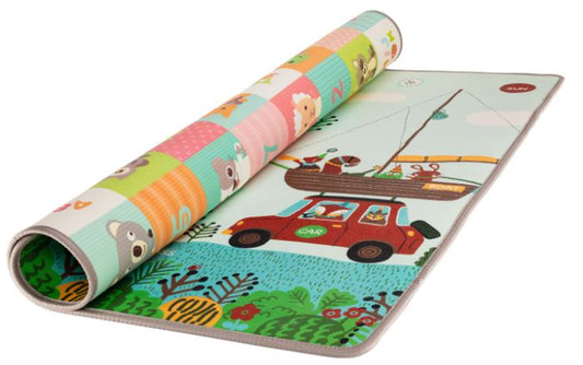 Zopa -Tapete de atividades Zopa Play Maxi 200 x 180 cm Traveling/Animals