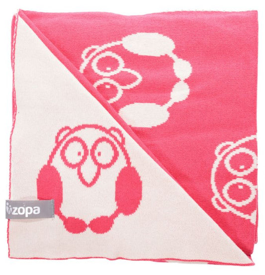 Cobertor de bebé Zopa Little Owl Redwine