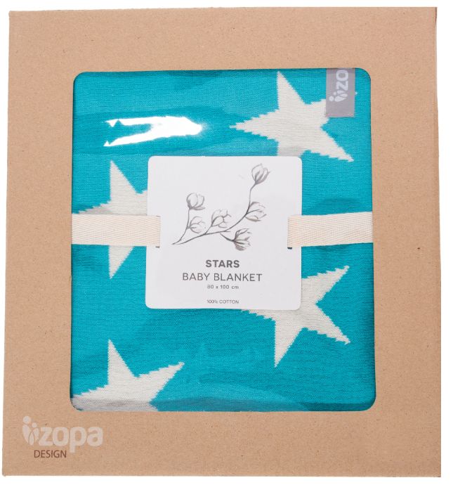 Cobertor de bebé Zopa Stars Mint