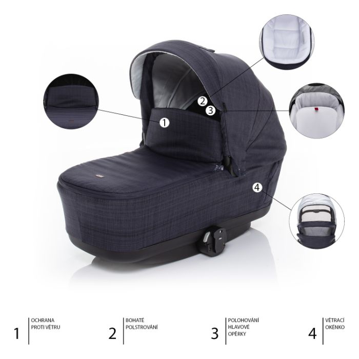 Alcofa para o carrinho Zopa Quest Midnight Navy