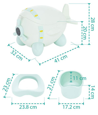 Potty Zopa Plane Ice Green