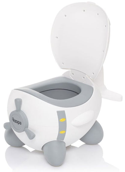 Potty Zopa Plane Dove Grey