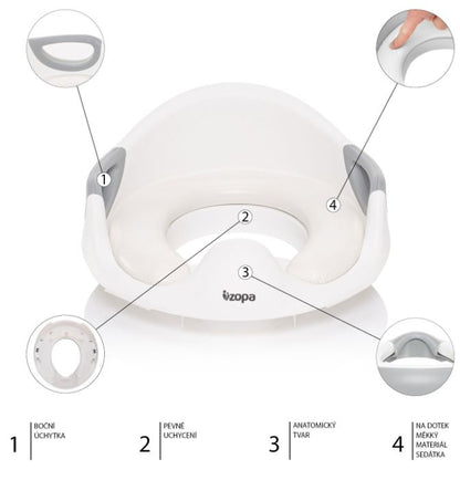 Assento redutor Zopa Dove Grey